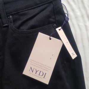 NYDJ Barbara Boot cut High-Rise Tummy Control Denim Stretch Jeans, Size 6, Black